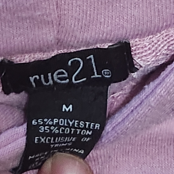 Rue21 Blissed Out Pink Crop Hoodie - Picture 5 of 5